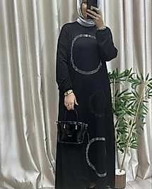 Halka taşlı elbise