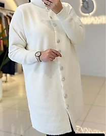 Taşlı Angora Hırka