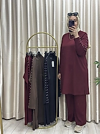 Kolları taşlı takım