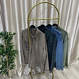 Cebi pullu ithal gömlek