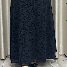 Beli lastikli dantel etek