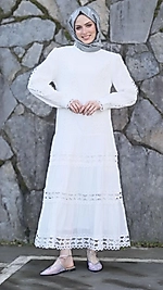 İthal Dantel Elbise