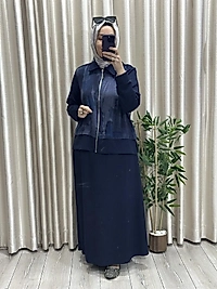 Fermuarlı etekli takım