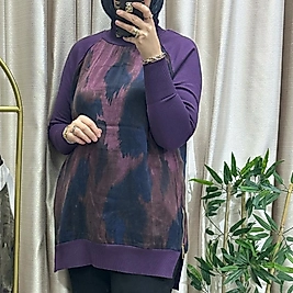 Yandan fermuarlı tunik